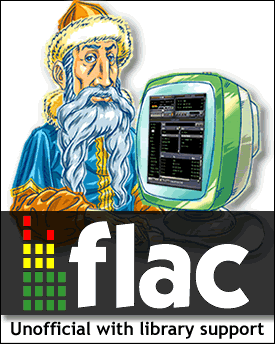 FLAC plugin with library support - Modified version of the official FLAC plugin v1.1.1, with Winamp 5 media library support.