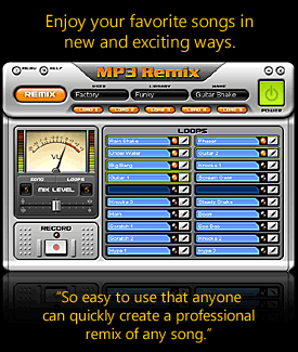 MP3 Remix for Winamp - Create and record new remixes of your favorite songs automatically with MP3 Remix.