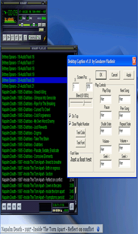 Desktop Caption - You OWN WinAmp!