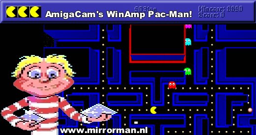 Pac-Man for WinAmp - Featured Plugin, September 4, 2003.