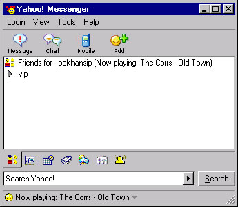 ystatus - Dsplay your current Winamp song/artist info on your Yahoo Messenger