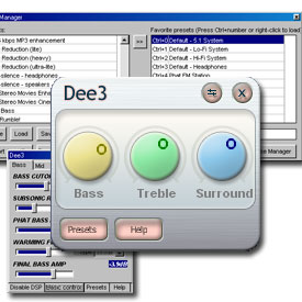 Dee3 for Winamp2 - Featured Plugin, November 13, 2003.
