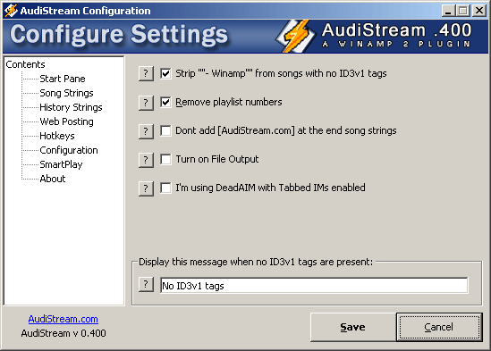 AudiStream RC1 - Tell people what you're listening to | http://www.audistream.com