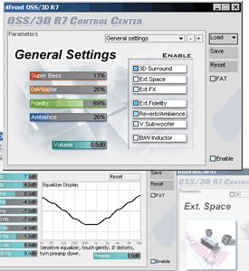 OSS3D R7 for Winamp2 - Multifunctional dsp component with tons of features.