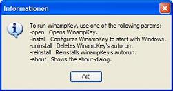 WinampKey - German - Not a real Plugin - a normal application which "controls" Winamp