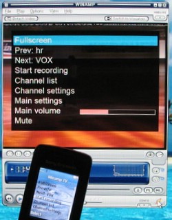 Bluetooth Remote Control - Remotely control Winamp with a mobile phone