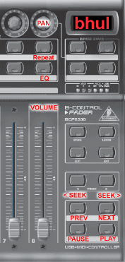 BCF2000 controller - Control Winamp using midi controller