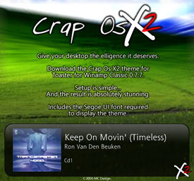Crap OS X2 for Toaster - A present for Toaster v0.7.7.