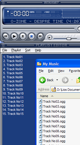 LiveFolder for Winamp - Monitors a folder and automatically adds new files to the playlist (Source included)