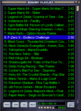 64th Note 1_1 USF player - Play N64 music (in the form of compact USF files) in Winamp.