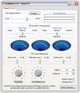 PowerFX Sound Enhancer 210 - Newly updated version, with greatly improved audioburst fx system