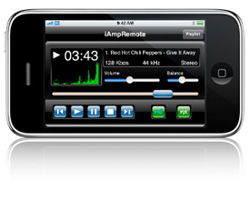 iAmpRemote v1.4 - A Winamp Remote for iPhone