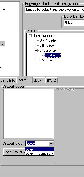 BogProg Embedded Art - Embed your artwork directly in Winamp