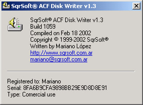 SqrSoft ACF Disc Writer - A fast & smart crossfading disc writer, now you can burn your own mixed CDs with professional quality!