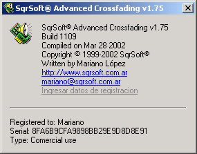 SqrSoft Advanced Crossfading Output - A fast & smart crossfading output plugin, perfect for radios, parties or what ever!