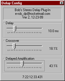 Bobware Stereo Delay Plugin 2.0 - Quick, clean, and cool!