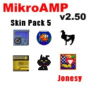 MikroAMP skin Pack 5 Jonesy - Stuff by Mr Jones