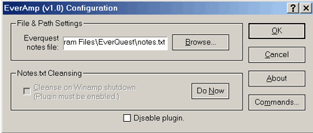 EverAmp - EverQuest Plug-in Version 1.01