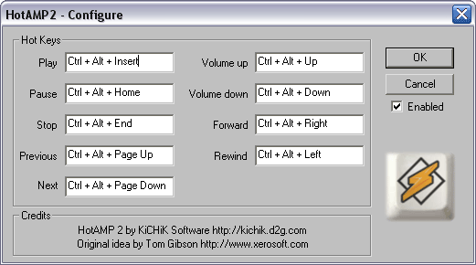 HotAMP 2 - A simple Winamp plug-in that lets you control music playback with hot keys.