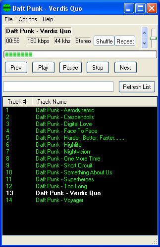 Cubicle Jukebox - Allows control of winamp accross a TCP/IP network.