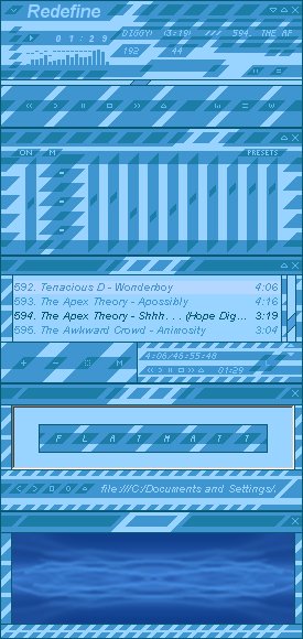 Redefine Blue - Icy blue and updated for Winamp 2.9!