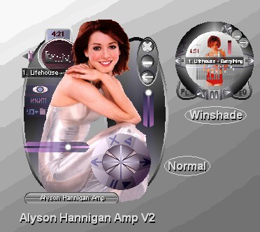 Alyson Hannigan Hottie Amp V2 - First winamp3 skin. Alyson Hannigan.