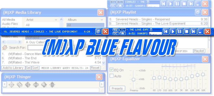 MXP Blue Flavour - Blends in seamlessly with your Windows XP Titlebar