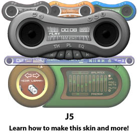 J5 - A trendy little skin that will help you create your own skins. (Featured Skin, April 3, 2003.)