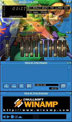 Hero of Time Amp v 2 - The Zelda series' hero on Winamp!