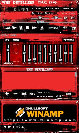 The Distillers - Coral Fang - Featured Skin, October 30, 2003.