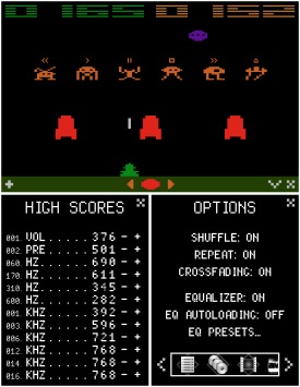 Space Invaders by flatmatt - The classic game comes to Winamp5!