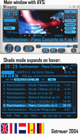 Moon Groove - With Moon Groove, you have more control over how Winamp behaves and appears.