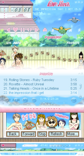 love hina winamp skins