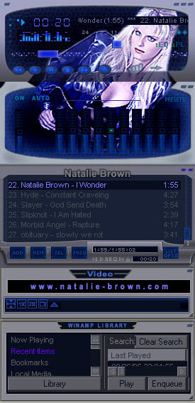 Natalie Brown 111 - Mix of metal Platinum and blue smoke