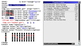 BadSyntax - My first WinAmp skin almost tottaly transparent with a wrong HTML syntax.