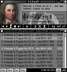 Bach - Skin for those who value classical music.