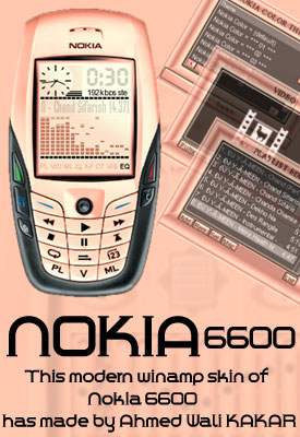Nokia_6600_AWK - The modern skin of Winamp Nokia 6600