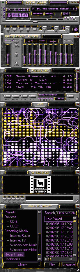 Hi-Tech Plasma - Mi first skin maked by using multilayer graphics.