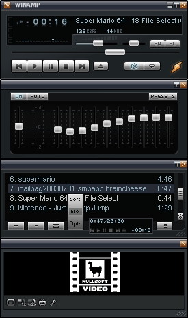 winamp 큰 도시락 문제