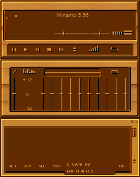 Chocolate - My first attempt at making a semi decent winamp skin.