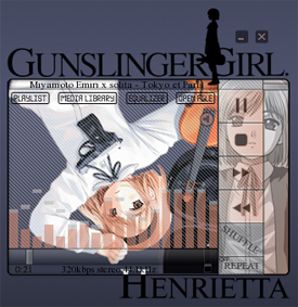 Gunsinger Girl Winamp 5 Skin - Not only for fans xD