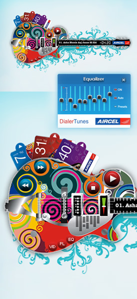 AIRCEL-Dialer Tunes - Now change your dialer tune as your change your mood, with Aircel's Unlimited Dialer Tune Card.