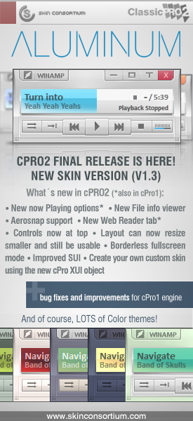 cPRO2 Aluminum v1.3 - Default skin for the brand new cPro2