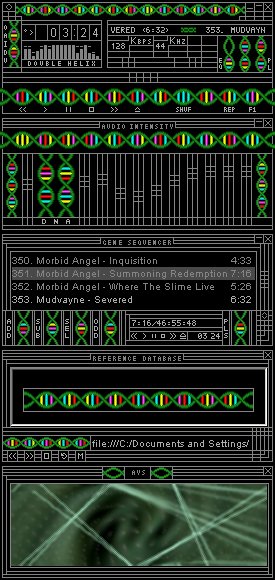 Double Helix - Updated for Winamp 2.9! Genetically manipulate your Winamp!