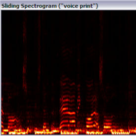 Sliding Spectrogram - A simple spectrogram to watch mid-low frequency changes, mostly on voice range.